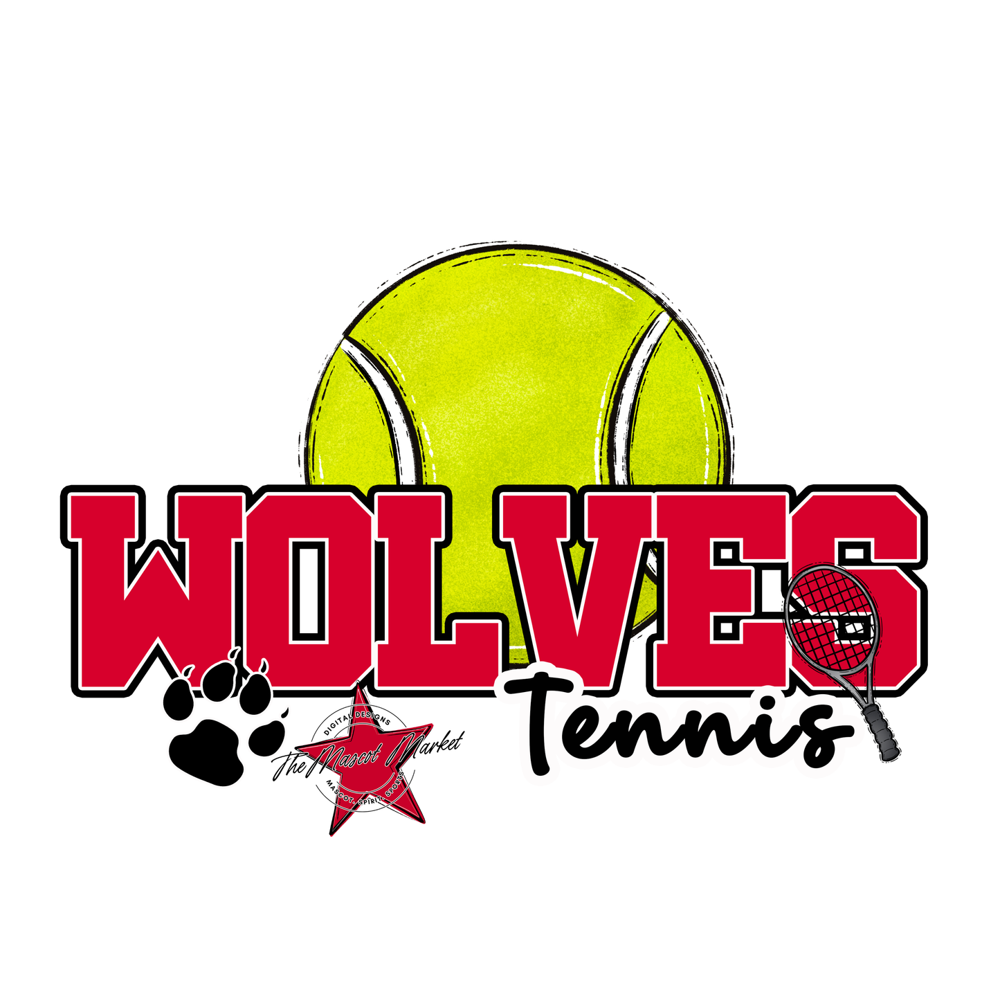 Wolves Varsity Tennis-Red