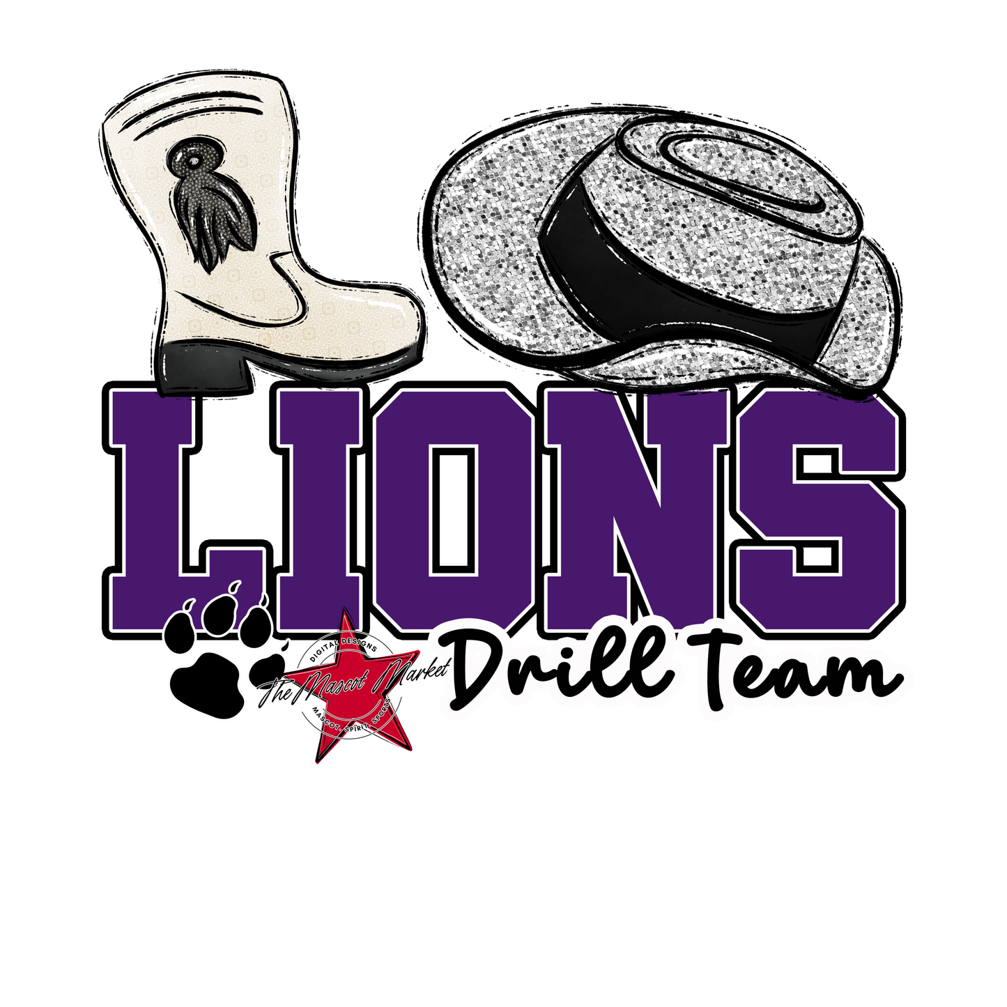 Lions Varsity Drillteam-Purple