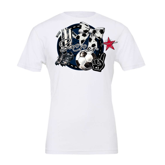 Circle Soccer Design-Navy