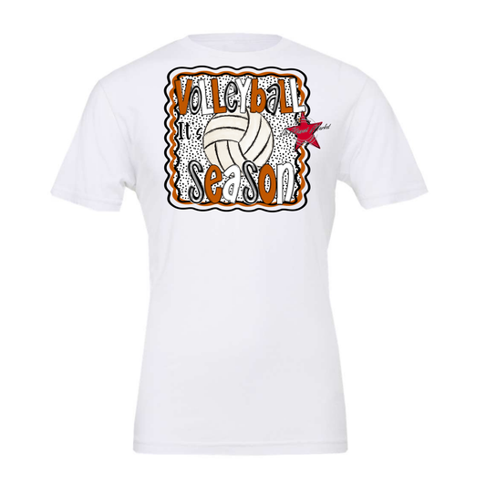 It's Volleyball Season Design-Burnt Orange