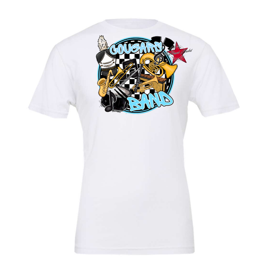 Cougars Circle Band Design-Columbia Blue