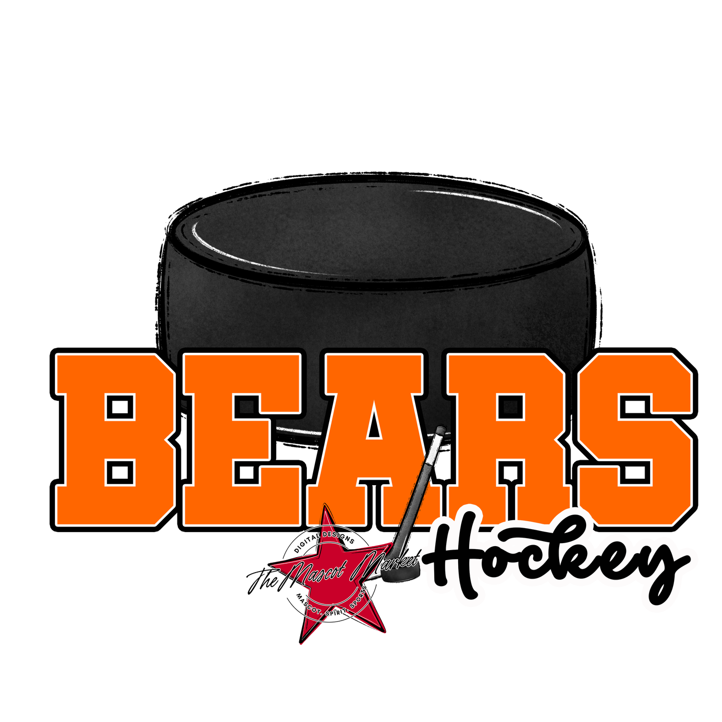 Bears Varsity Hockey Design-Orange