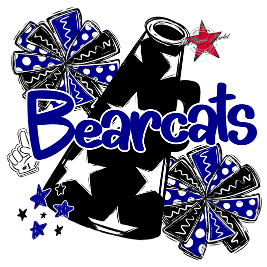 Bearcats Alpha Cheer Megaphone-Blue