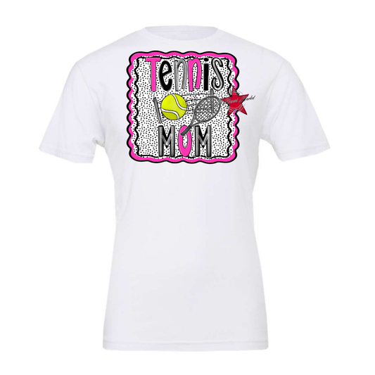 Tennis Mom Dot Design-Pink