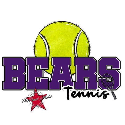 Bears Varsity Tennis Design-Purple