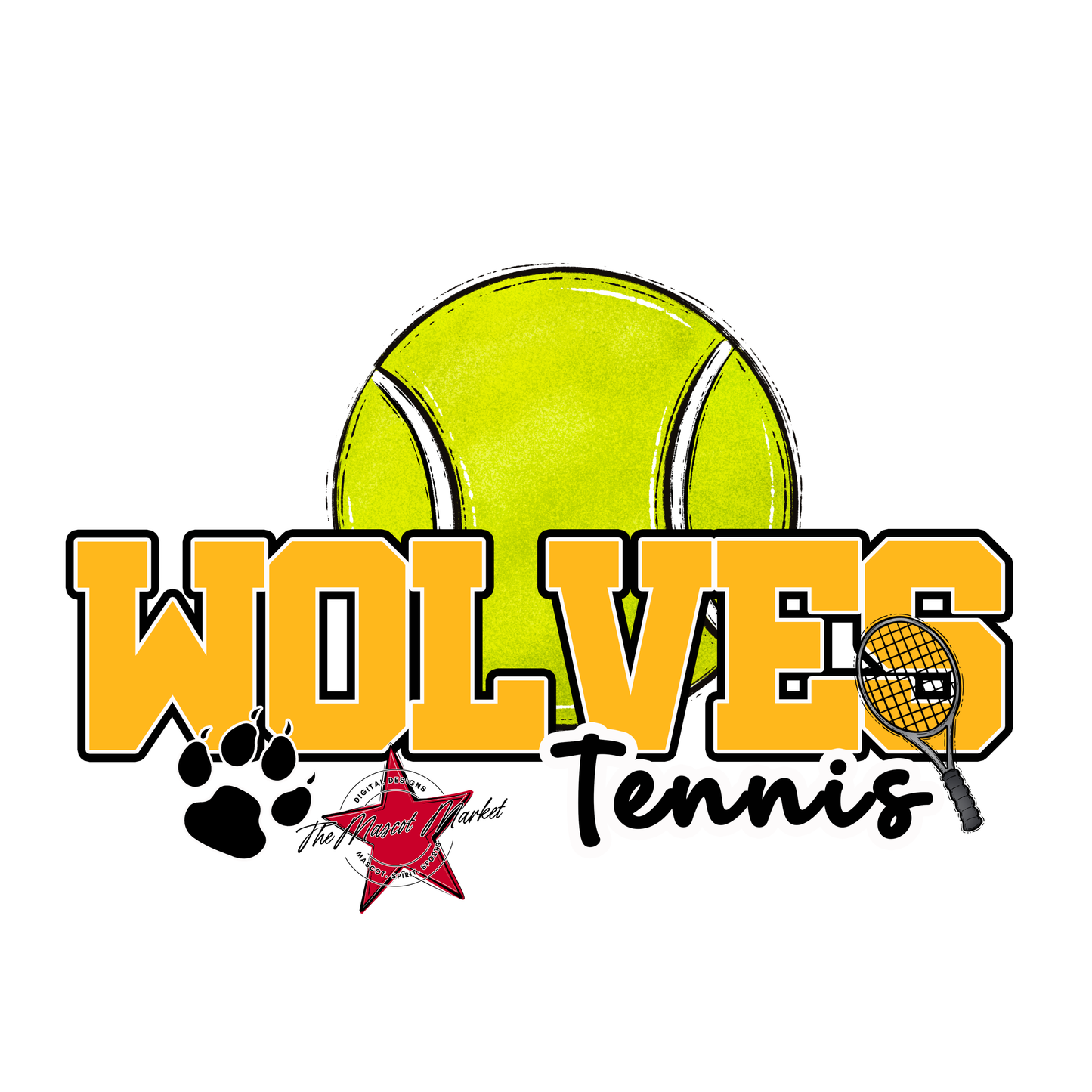 Wolves Varsity Tennis-Yellow