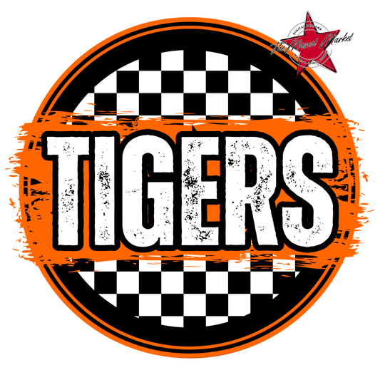 Tigers Circle Frame-Orange