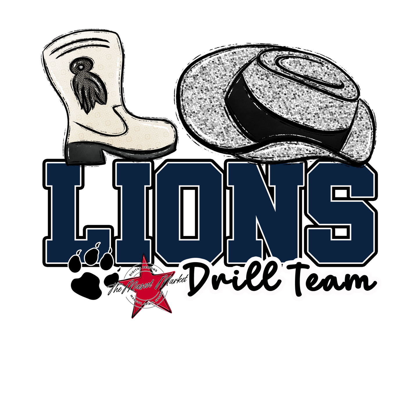 Lions Varsity Drillteam-Navy