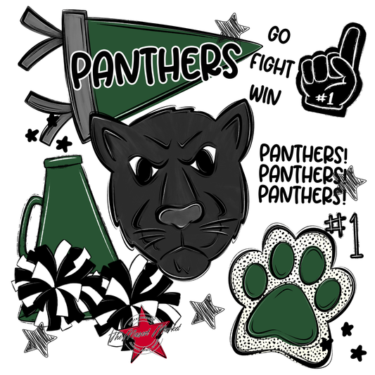 Panthers Spirit Design-Green
