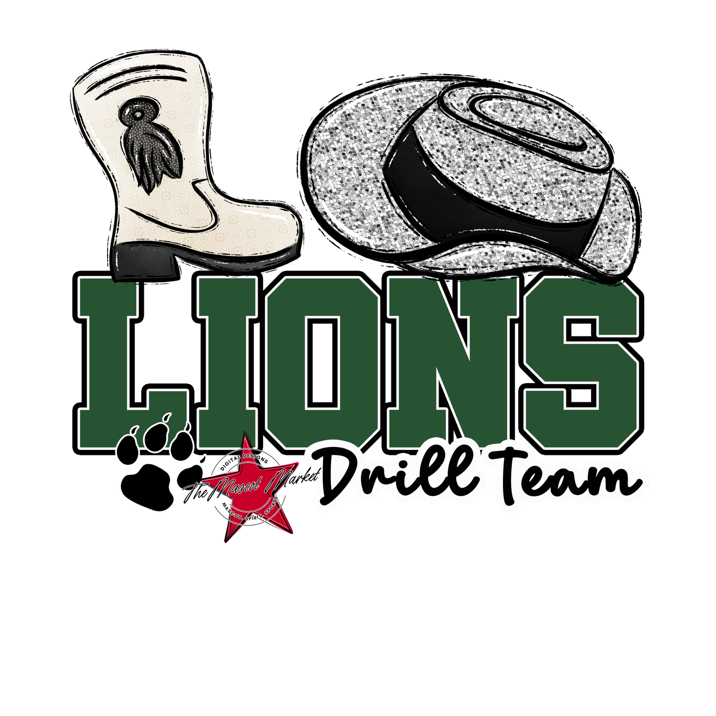 Lions Varsity Drillteam-Green