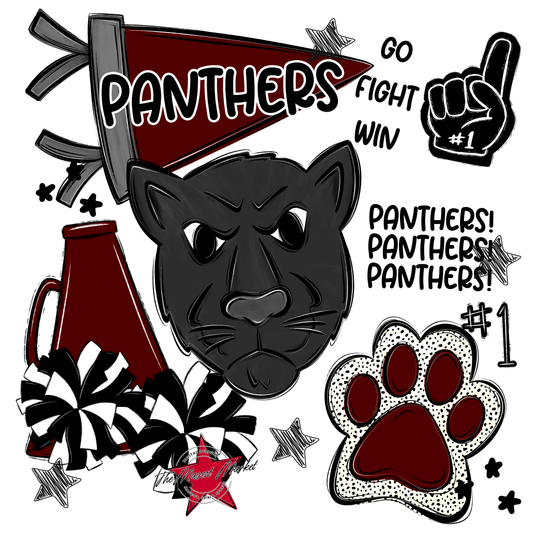 Panthers Spirit Design-Maroon