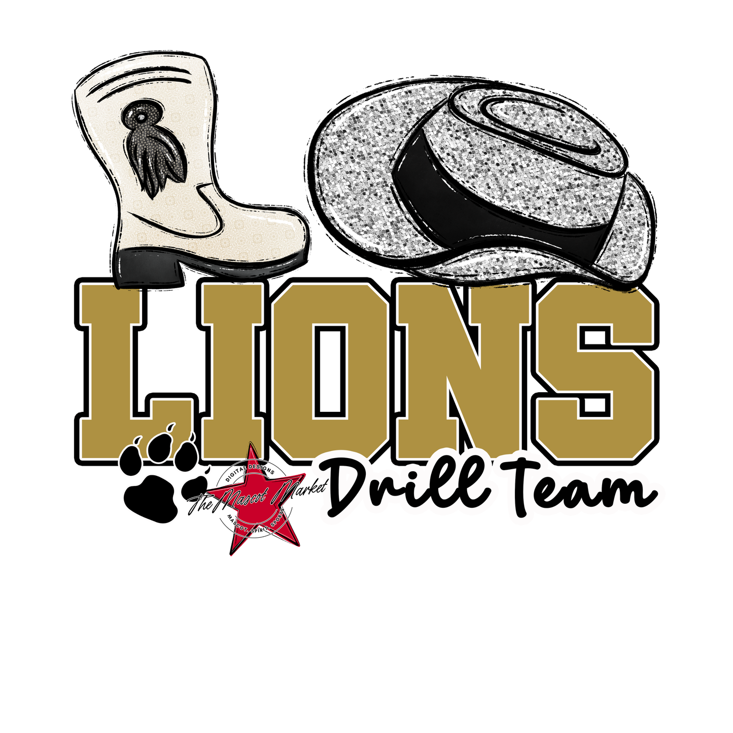 Lions Varsity Drillteam-Gold