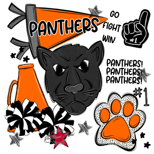 Panthers Spirit Design-Orange