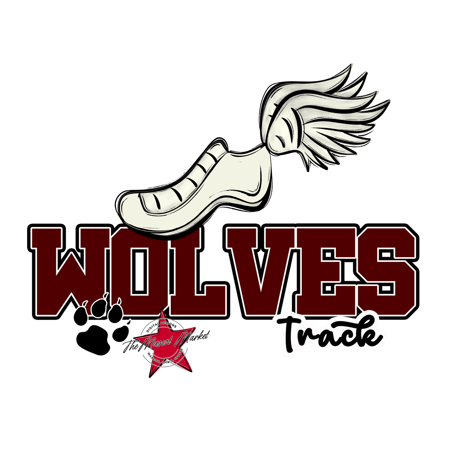 Wolves Varsity Track-Maroon