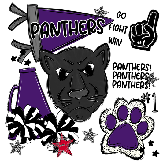 Panthers Spirit Design-Purple