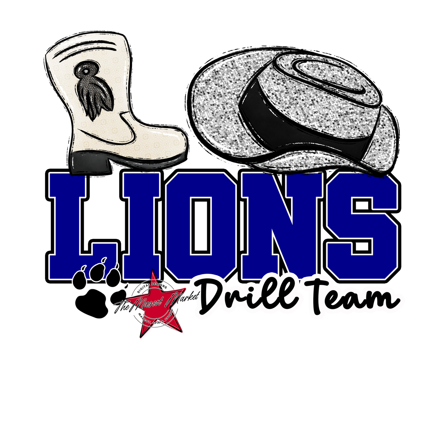 Lions Varsity Drillteam-Blue