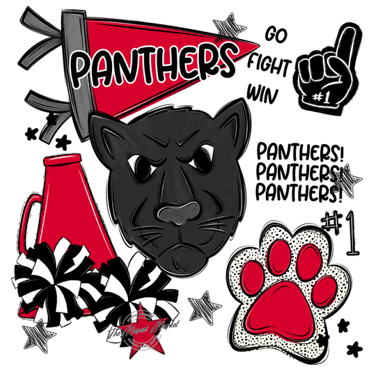 Panthers Spirit Design-Red