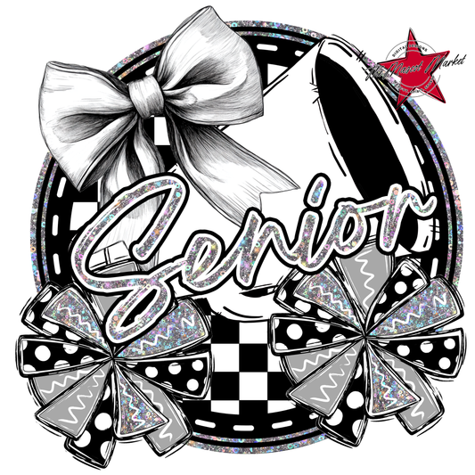 Senior Cheer Circle Design-Silver