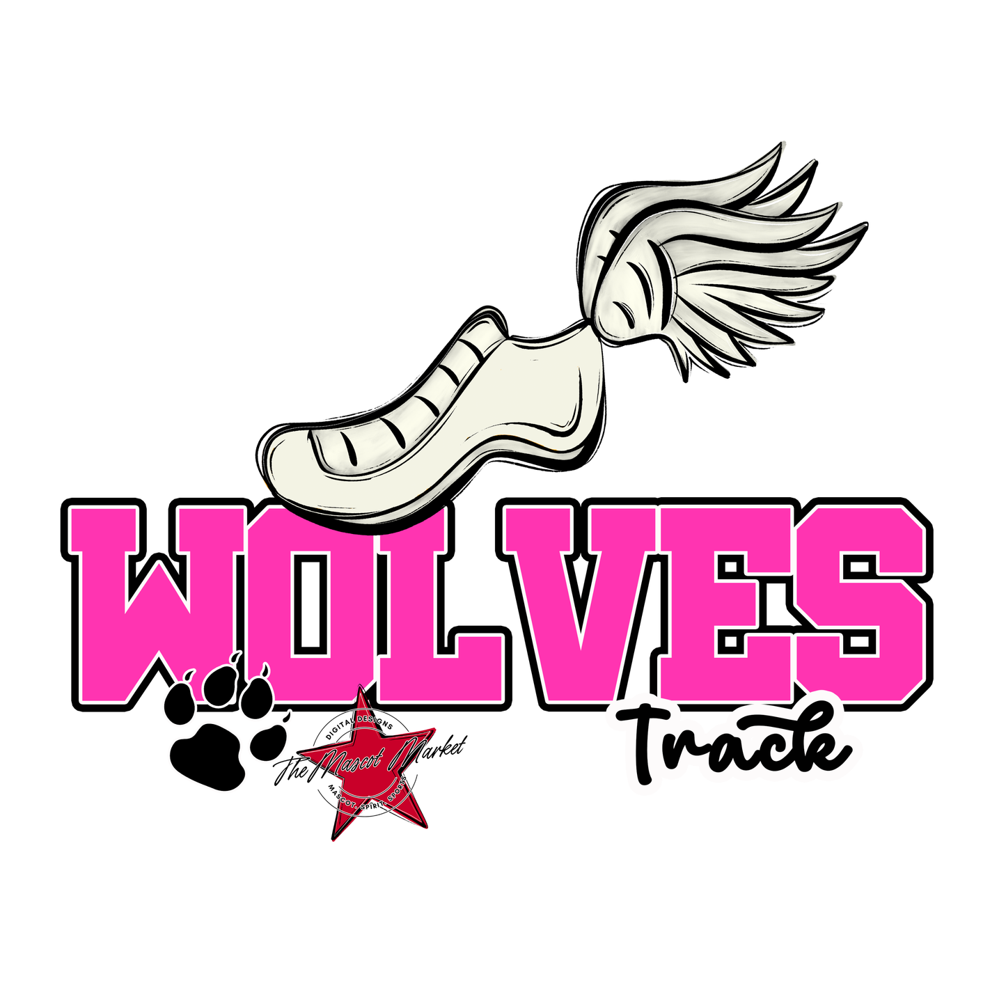 Wolves Varsity Track-Pink