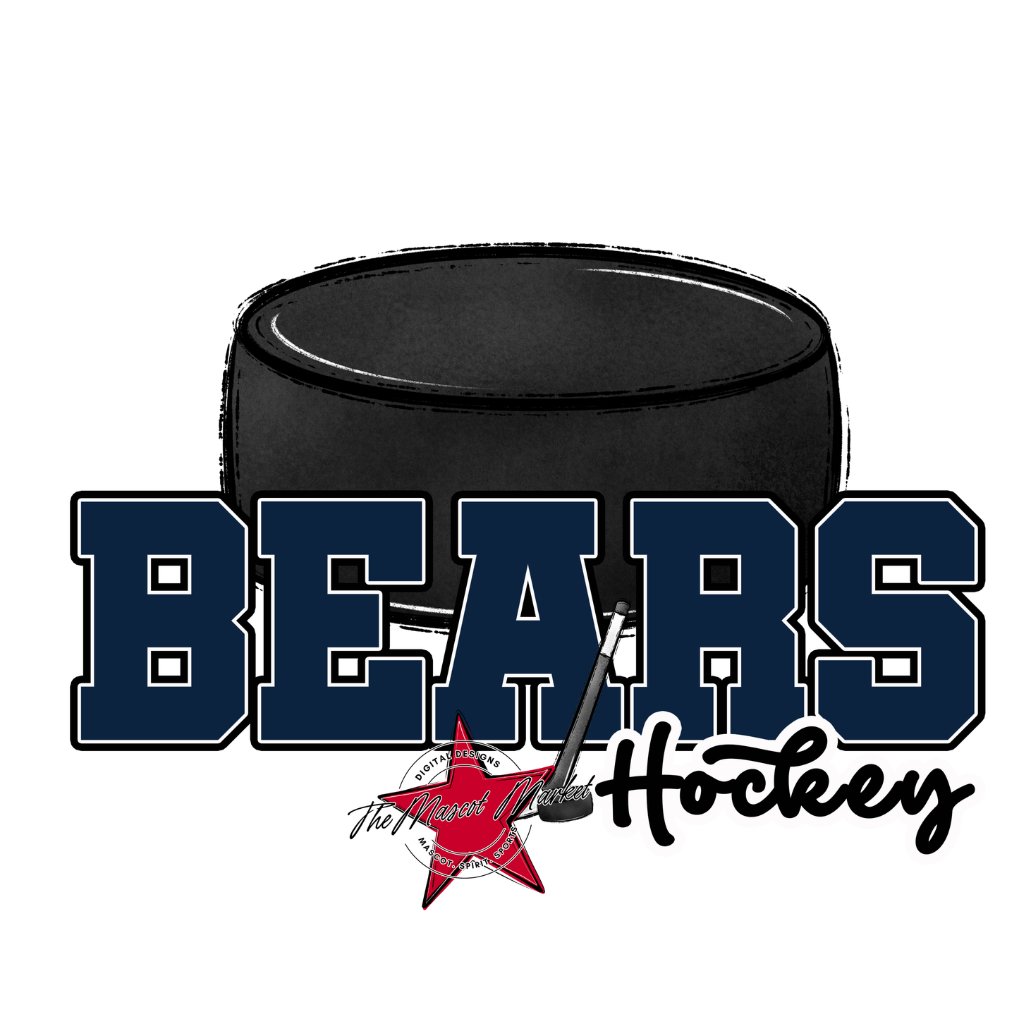 Bears Varsity Hockey Design-Navy