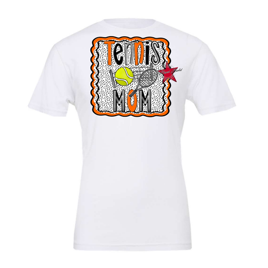 Tennis Mom Dot Design-Orange