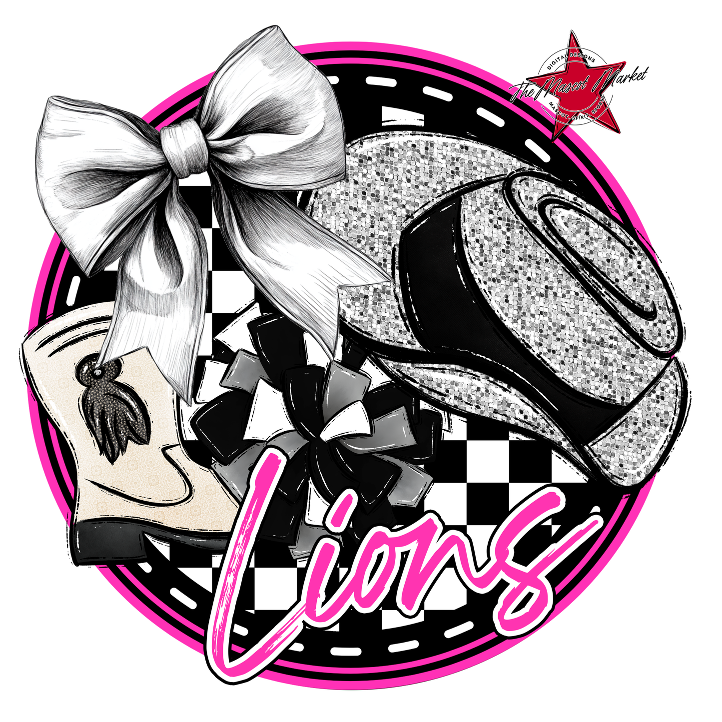 Lions Circle Drillteam Design-Pink