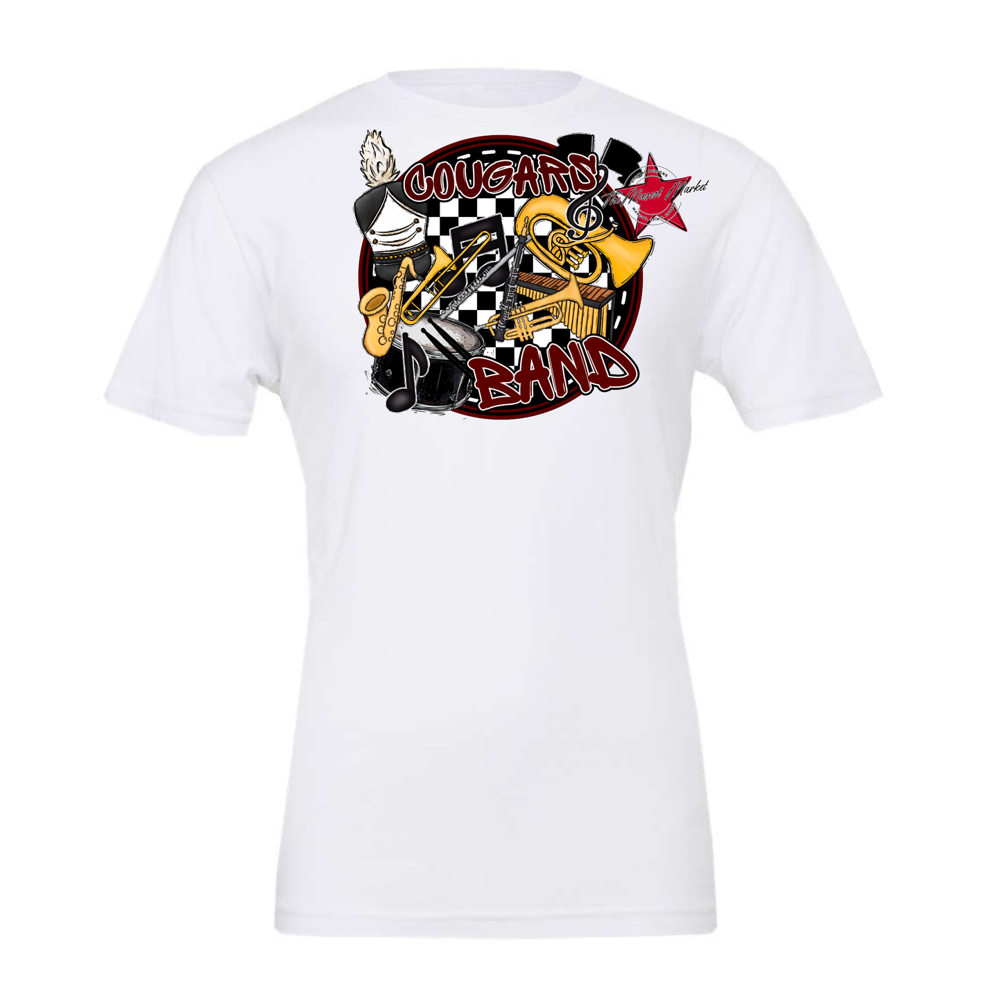 Cougars Circle Band Design-Maroon