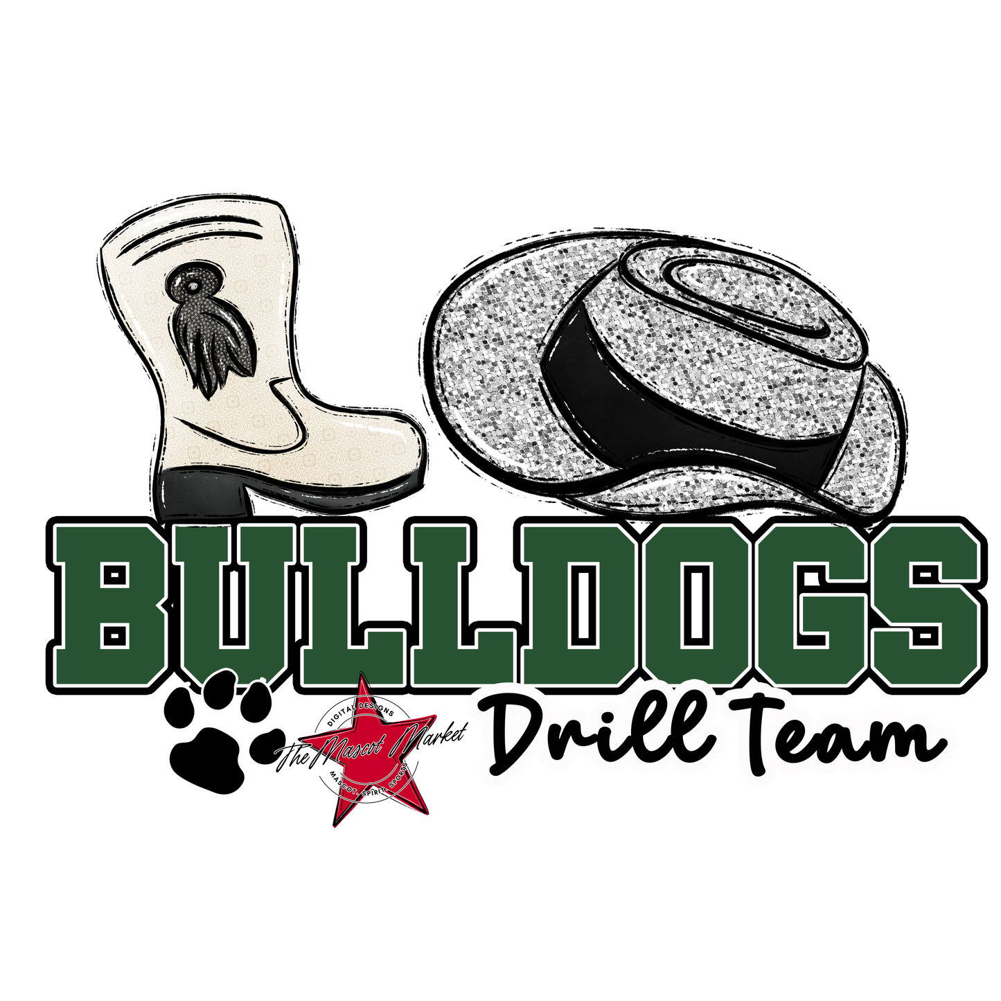 Bulldogs Varsity Drillteam-Green