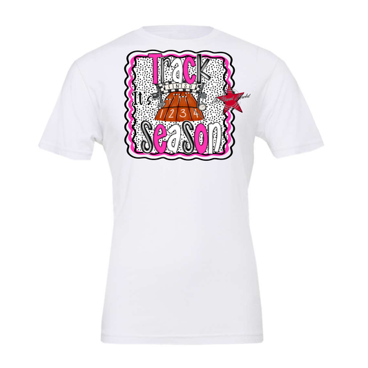 It's Track Season Dot Design-Pink
