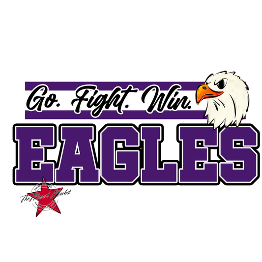 Go Fight Win Eagles-Purple