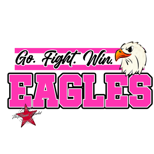 Go Fight Win Eagles-Pink