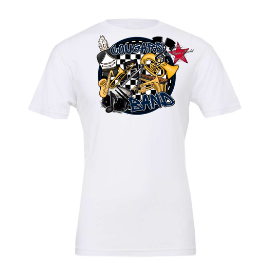 Cougars Circle Band Design-Navy