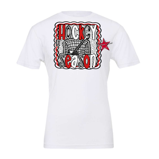 It's Hockey SeasonDot Design-Red