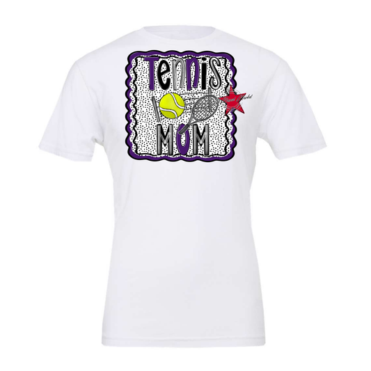 Tennis Mom Dot Design-Purple