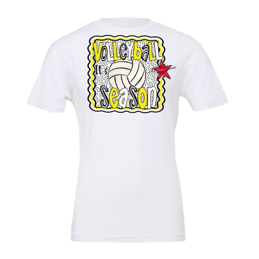 It's Volleyball Season Design-Bright Yellow