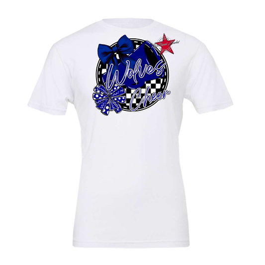 Wolves Circle Cheer Design-Blue