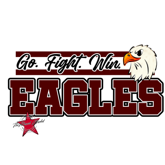 Go Fight Win Eagles-Maroon