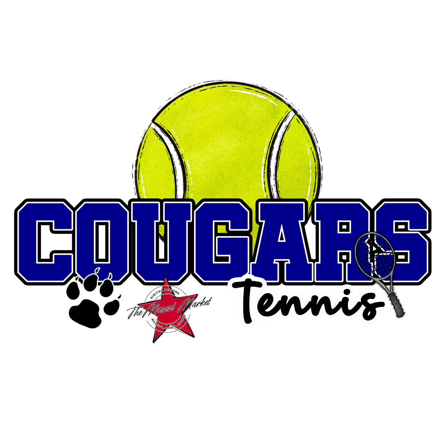 Cougars Varsity Tennis-Blue