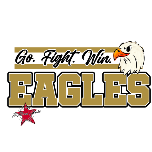 Go Fight Win Eagles-Gold