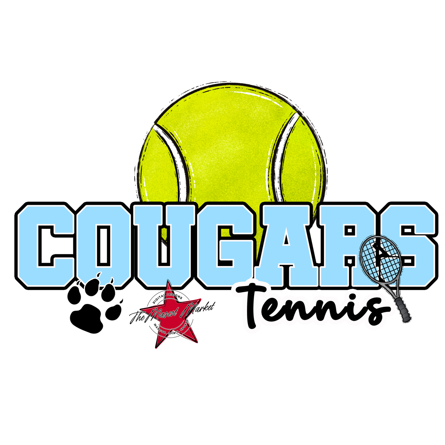 Cougars Varsity Tennis-Columbia Blue