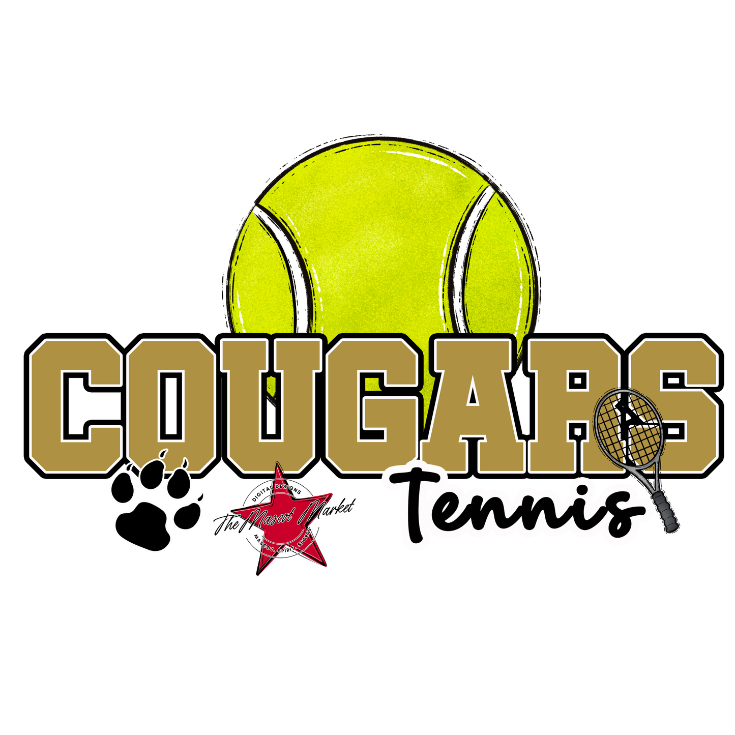 Cougars Varsity Tennis-Gold