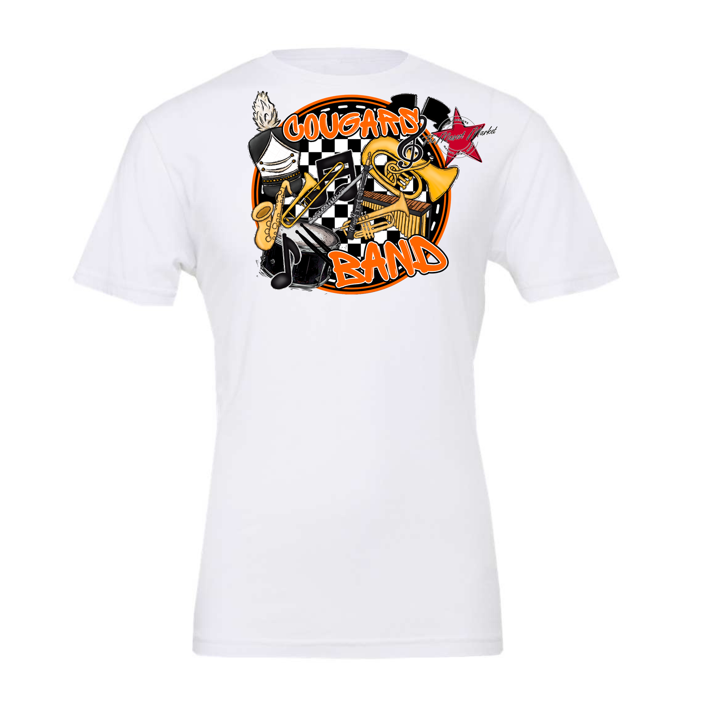 Cougars Circle Band Design-Orange