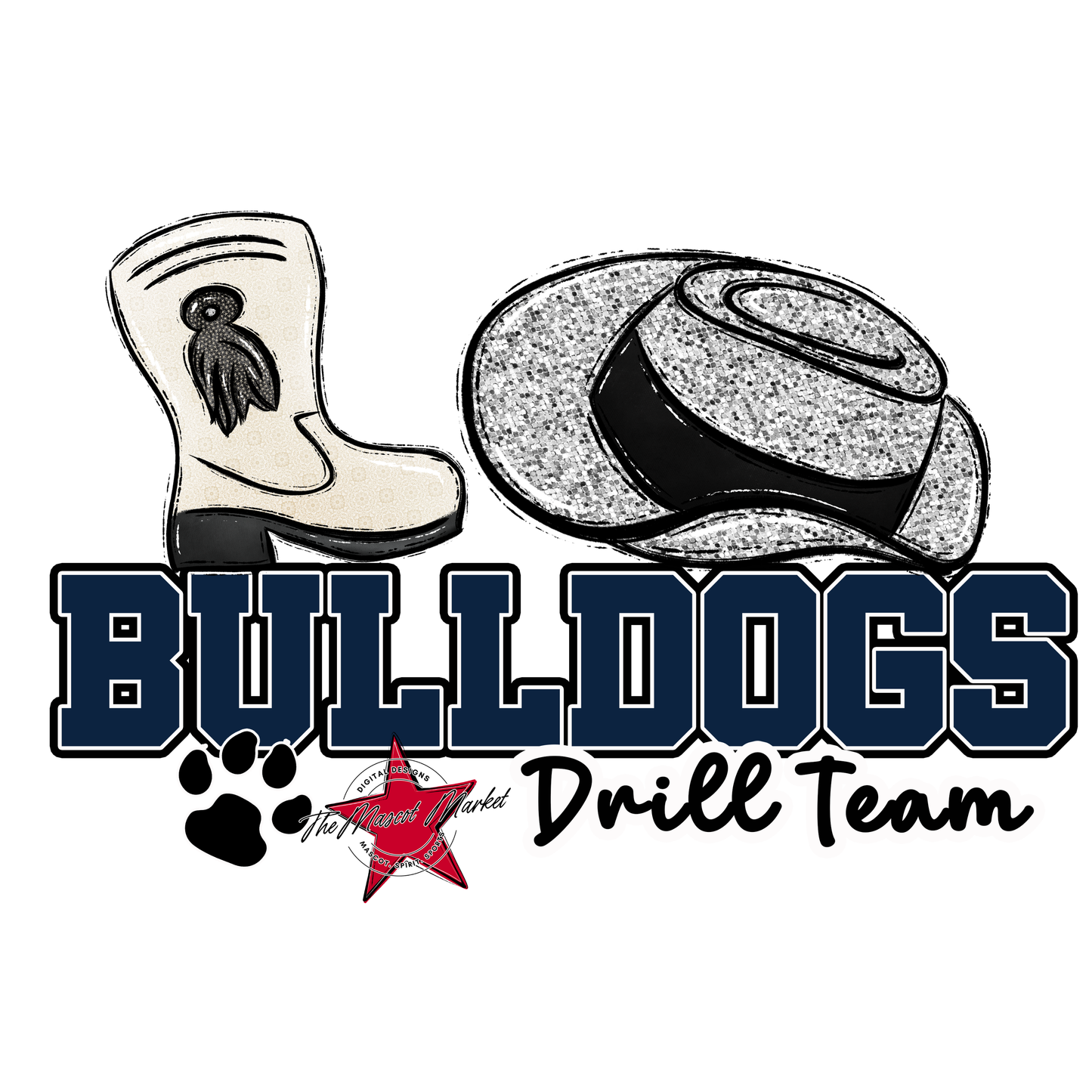 Bulldogs Varsity Drillteam-Navy