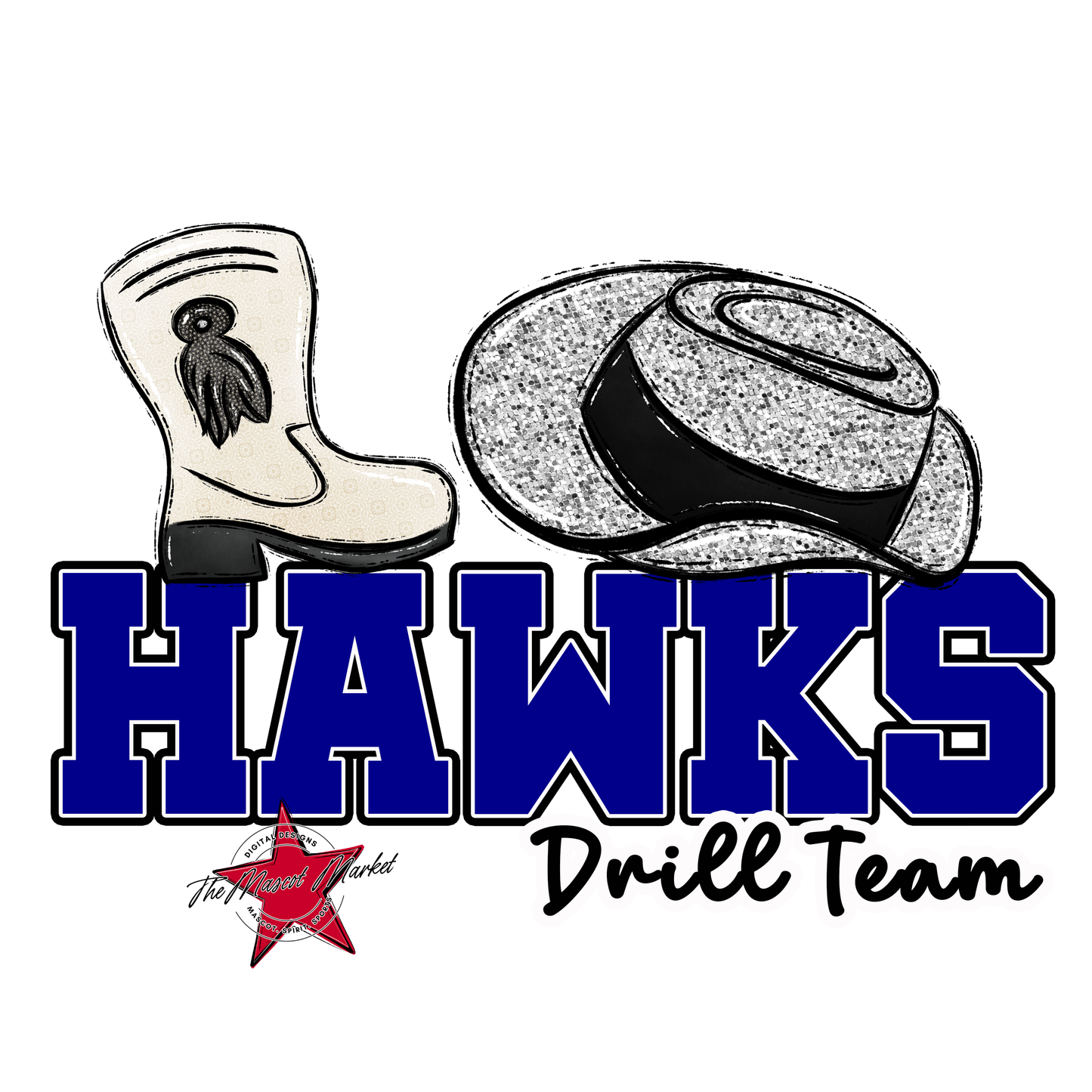 Hawks Varsity Drillteam-Blue