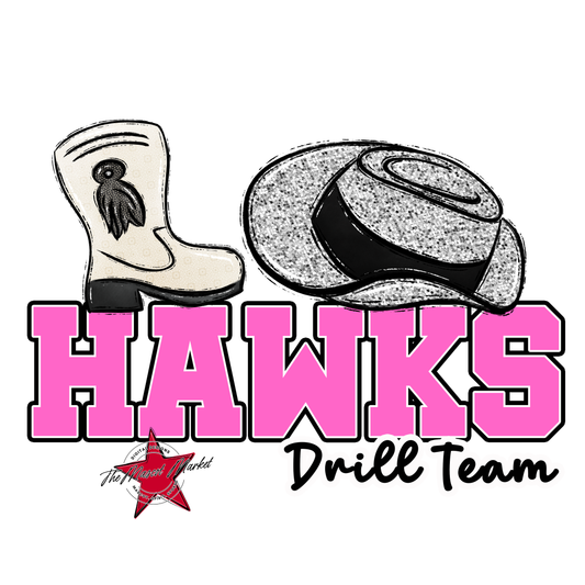 Hawks Varsity Drillteam-Baby Pink