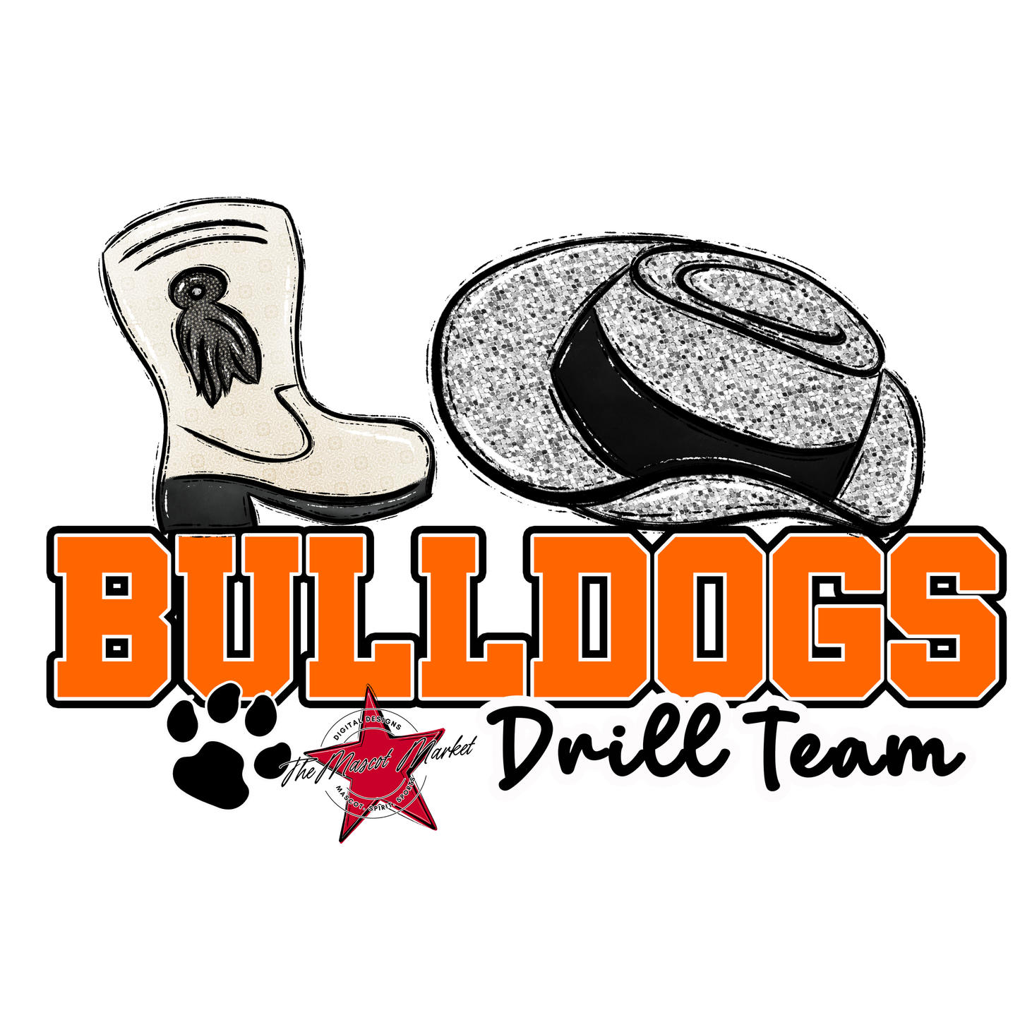 Bulldogs Varsity Drillteam-Orange
