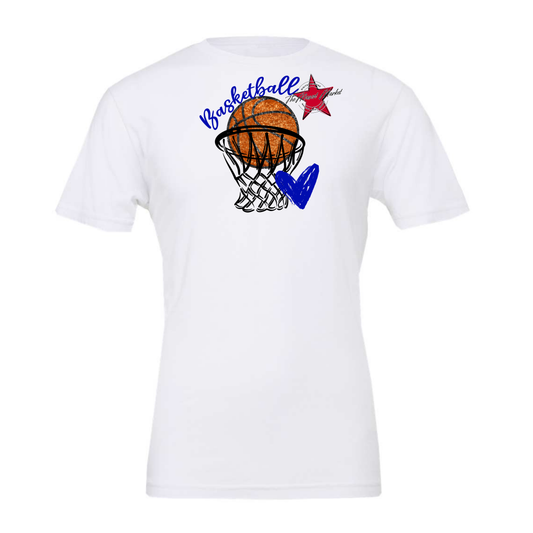 Basketball Sequins w Net-Blue