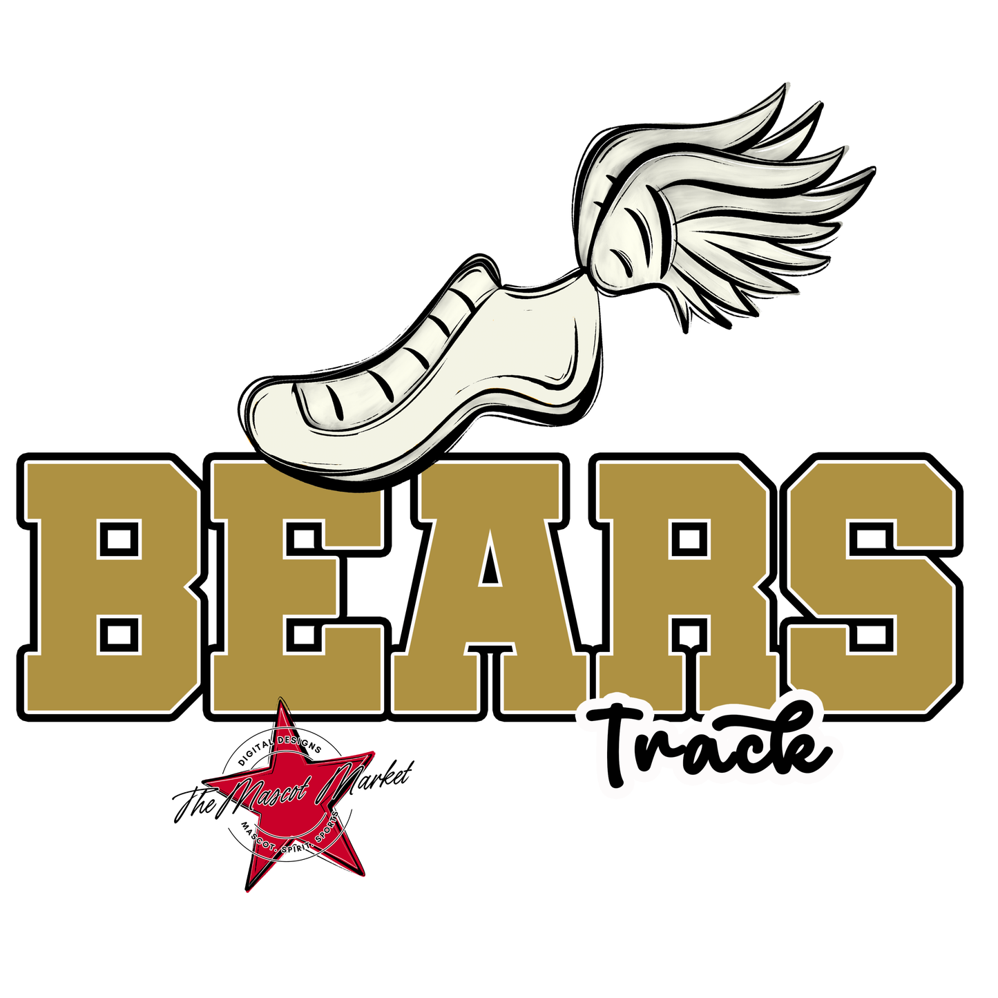 Bears Varsity Track Design-Gold