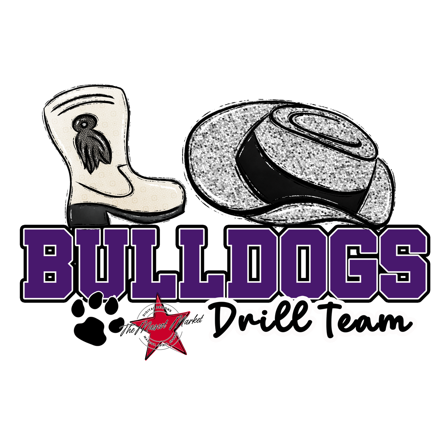Bulldogs Varsity Drillteam-Purple