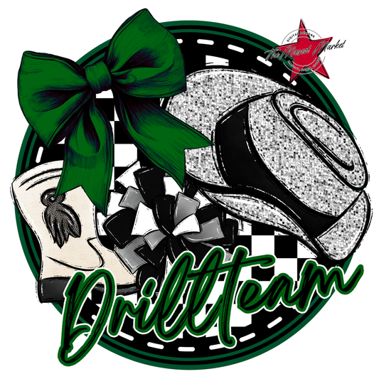 Drill team Circle Design-Green
